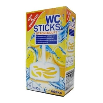 G&G 4x 40g WC Sticks zawieszka cytrynowa 462 sztuk (HURTOWNIA)